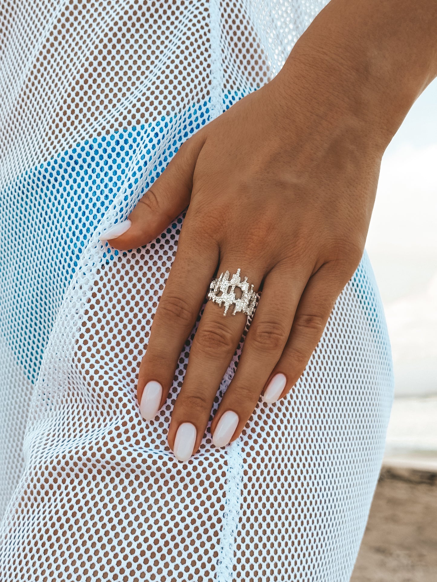 Karang  White Reef Ring