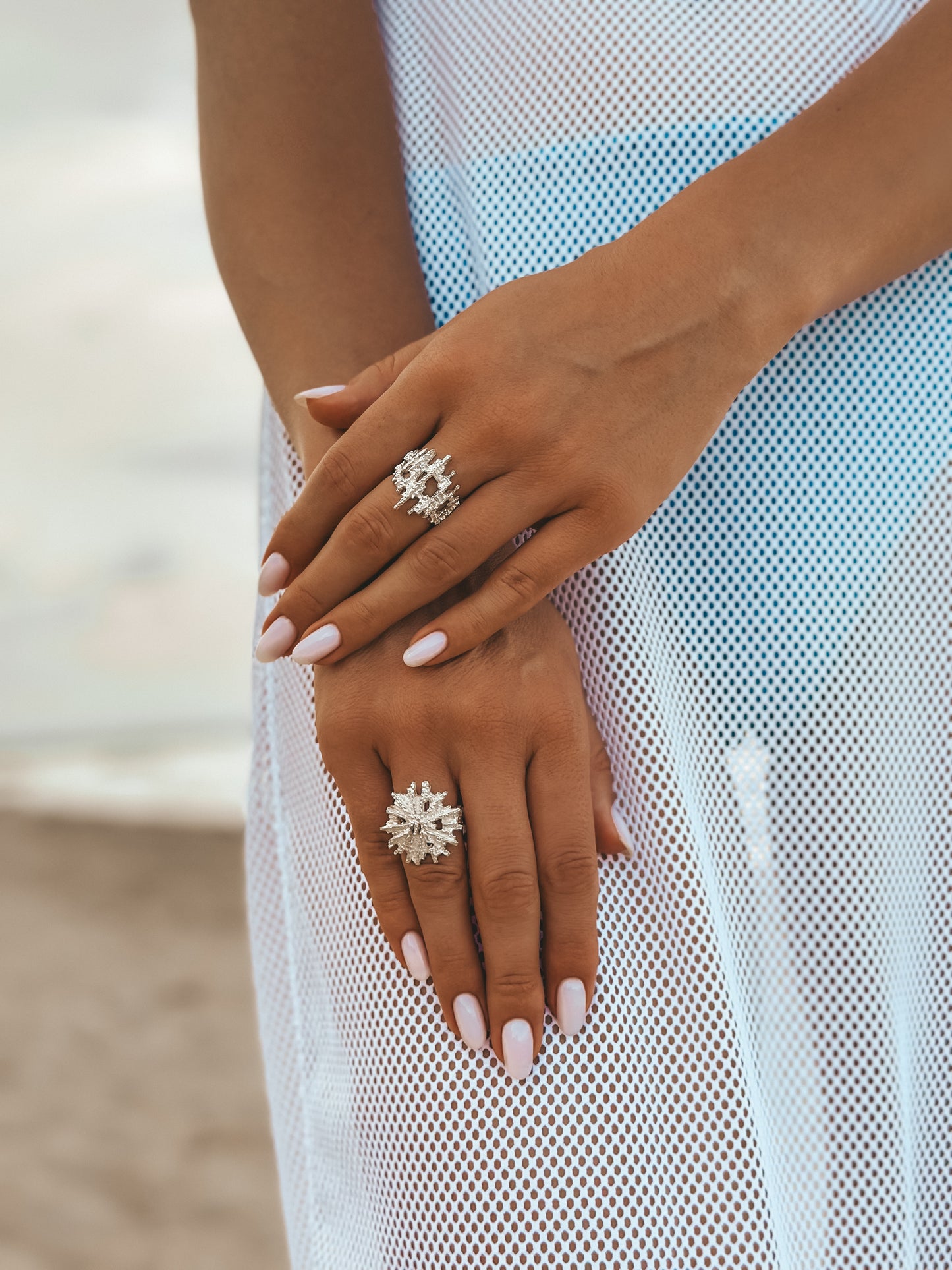 Karang  White Reef Ring